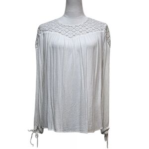 Mossimo Supply Co. White Lace Blouse